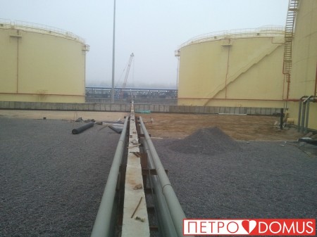 Гидроизоляция нефтяных терминалов геомембраной HDPE