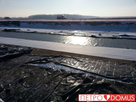 Сварка геомембраны для снегоплавильни