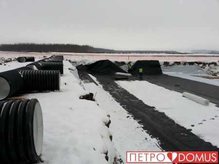 Сварка геомембраны для снегоплавильни