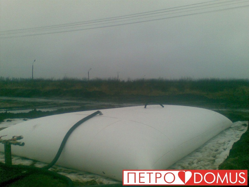 Передвижной пожарный водоём из мембраны ПВХ