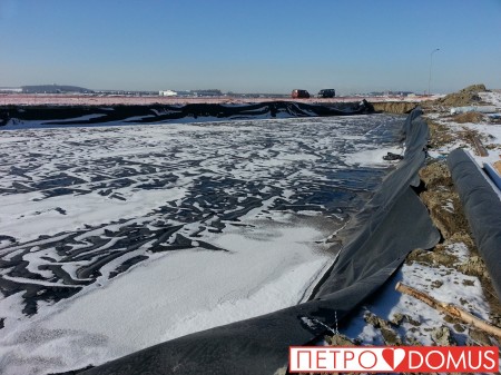 Сварка геомембраны для снегоплавильни