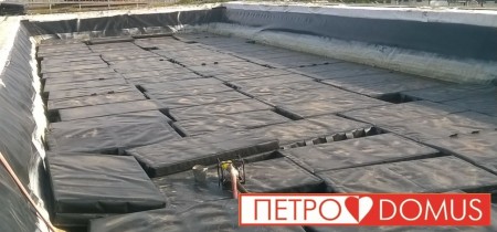 Гидроизоляция закрытых лагун геомембраной HDPE