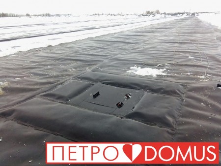 Гидроизоляция закрытых лагун геомембраной HDPE