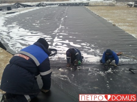 Сварка геомембраны HDPE снегоплавильня