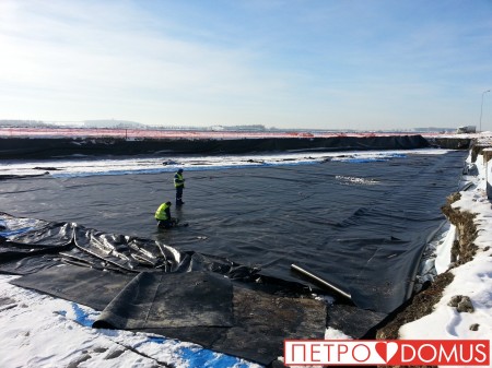 Сварка геомембраны для снегоплавильни