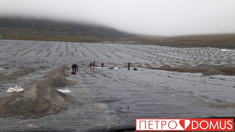 Гидроизоляция водохранилища геомембраной